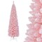 Snow Flocked Artificial Pink Xmas Tree with Branch Tips